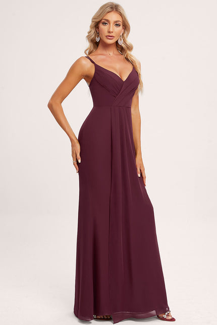 Robe Trapèze Mousseline Fendue - gallery 1