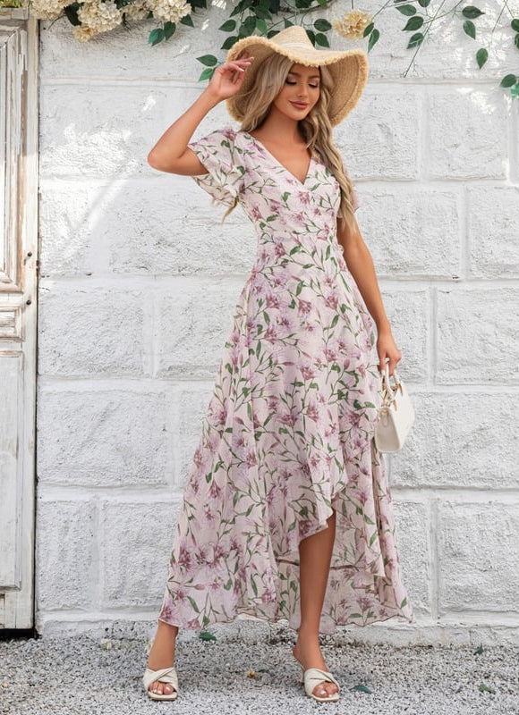 Robe Trapèze Florale Évoquée - gallery 6