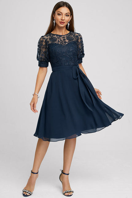 Robe Trapèze Nuit Émeraude - gallery 1