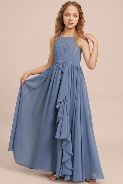 Robe Trapèze Bleu Doux Éclat - gallery 6