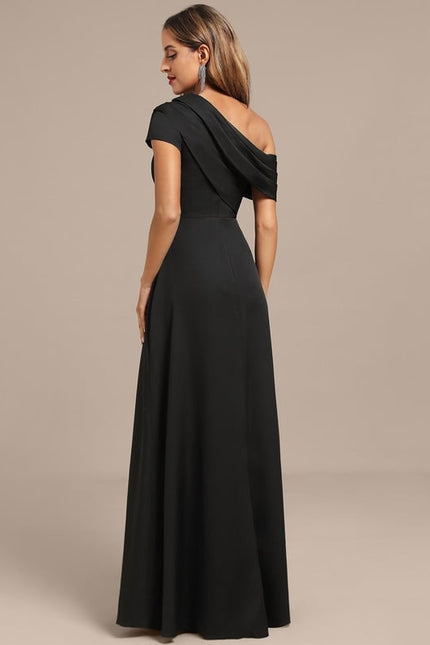 Robe Trapèze Noire Élégante - gallery 6