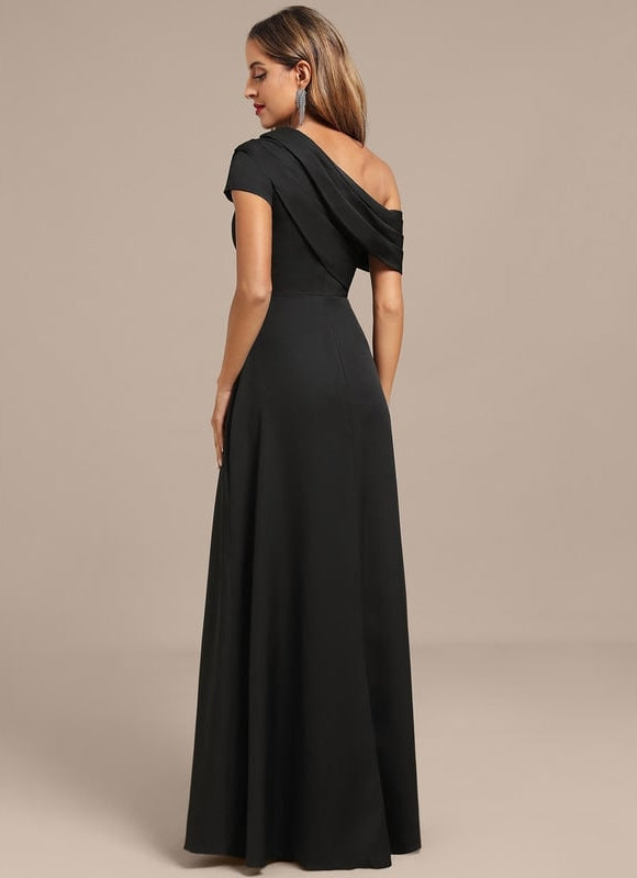 Robe Trapèze Noire Élégante - gallery 6