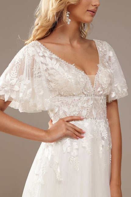 Robe Trapèze Luxe Évanescent - gallery 4