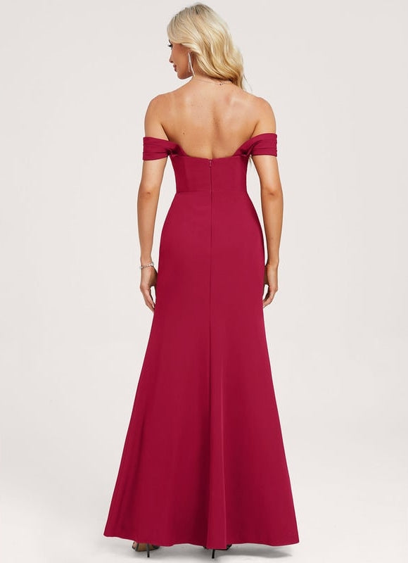Robe Trapèze Bordeaux Élégante - gallery 4