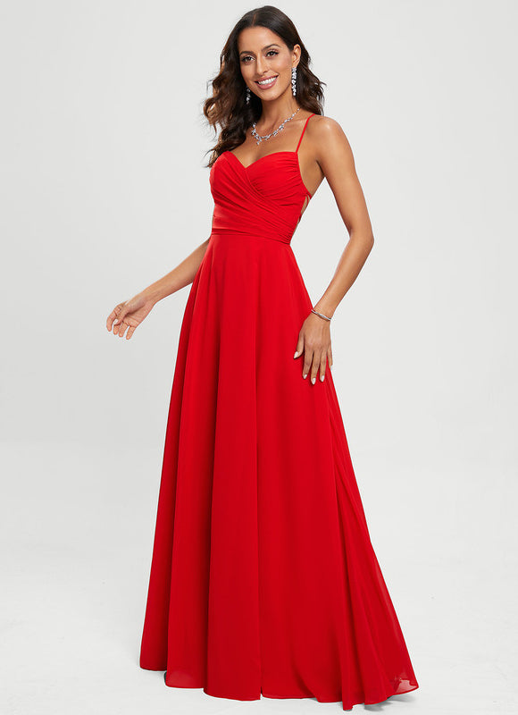 Robe Trapèze Élégance Rubis - gallery 3