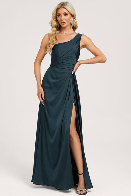 Robe Trapèze Élégance Asymétrique Satinée - gallery 2