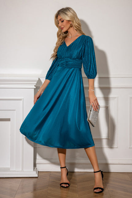 Robe Trapèze Saphir Élégante - gallery 4