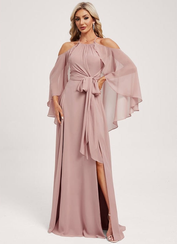 Robe Trapèze Rose Légère - gallery 3