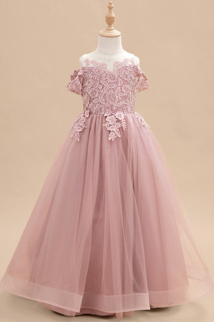 Robe Trapèze Rose Éthérée - gallery 1