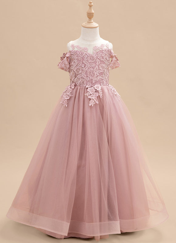 Robe Trapèze Rose Éthérée - gallery 1