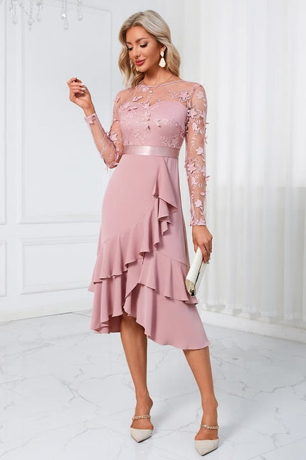 Robe Trapèze Rayonnement Floral - gallery 3