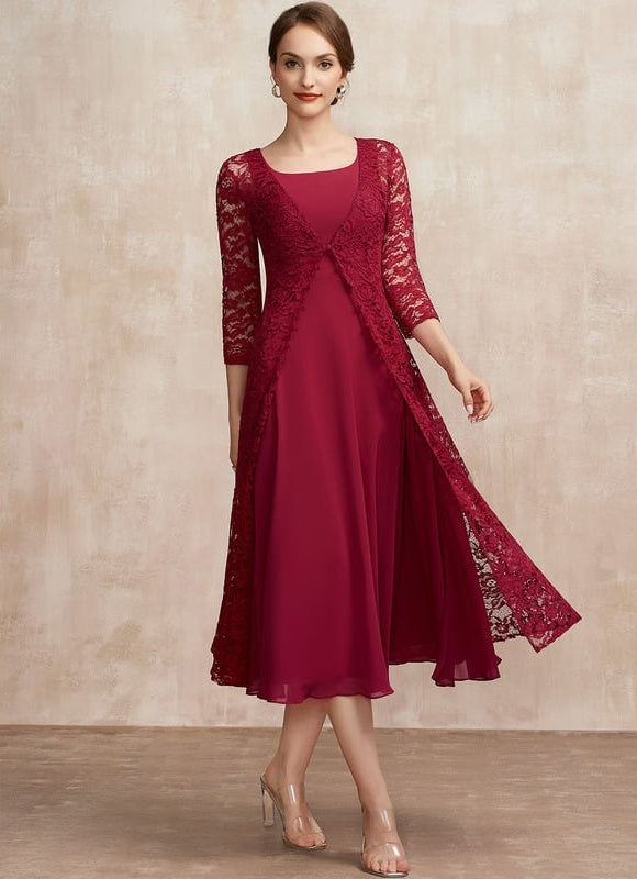 Robe Trapèze Rouge Évanescence