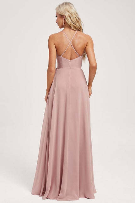 Robe Trapèze Rose Légère - gallery 9