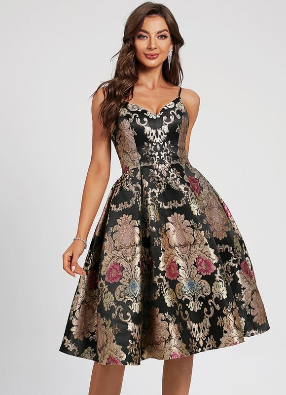 Robe Trapèze Flamme Royale