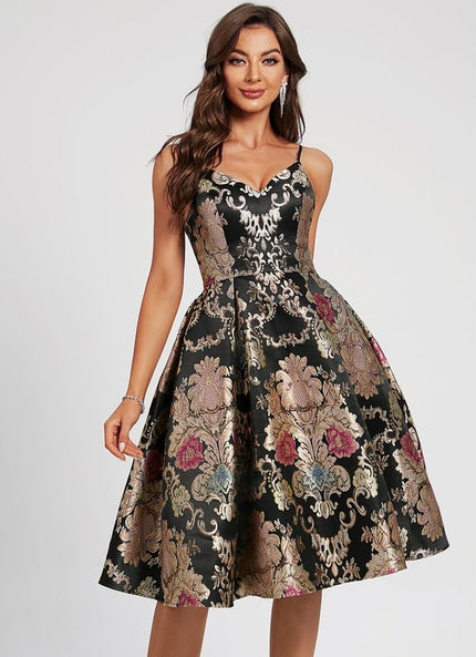Robe Trapèze Flamme Royale