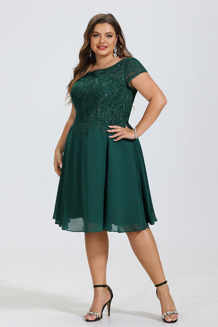 Robe Trapèze Éclat Argenté - gallery 8