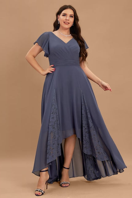 Robe Trapèze Vaporeuse Prunelle - gallery 6