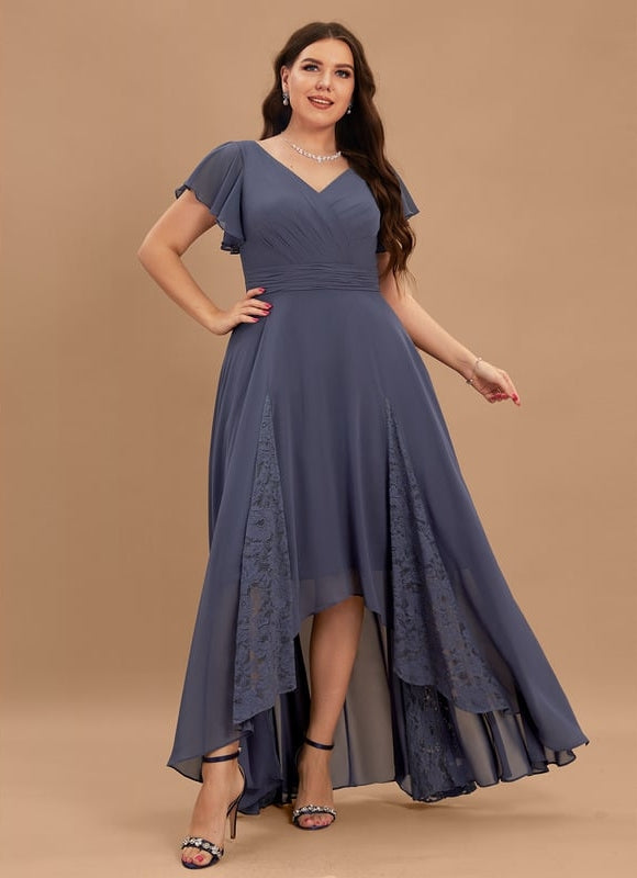 Robe Trapèze Vaporeuse Prunelle - gallery 6