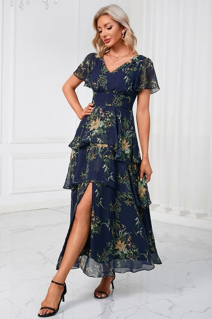 Robe Trapèze Fleur Rose Éthérée - gallery 7