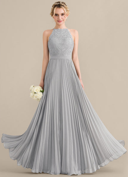 Robe Trapèze Gris Élégance Plissée