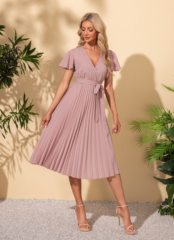 Robe Trapèze Midi Épure - gallery 2