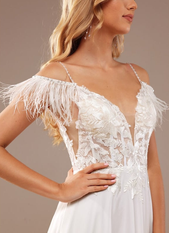 Robe Trapèze Éclat De Plumeau - gallery 8