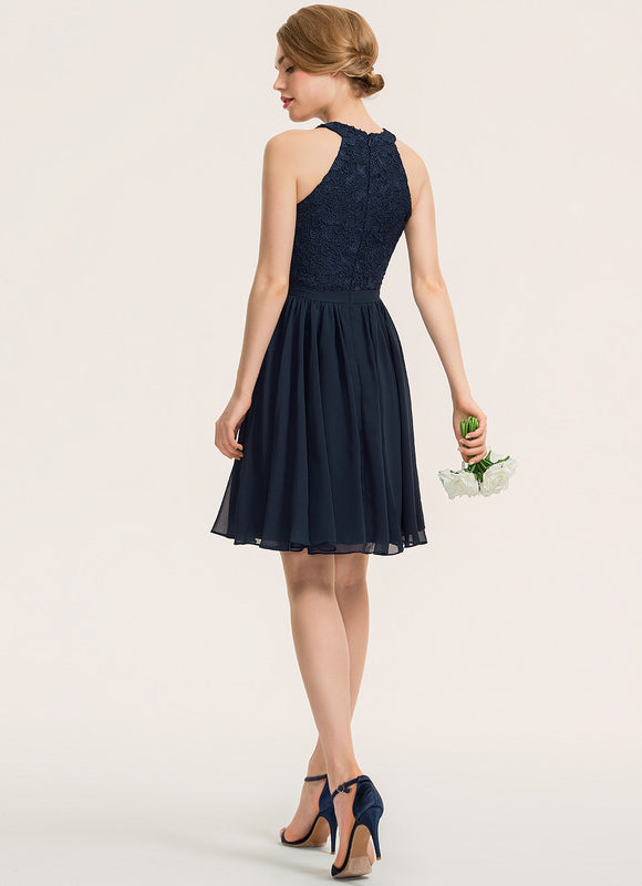 Robe Trapèze Éclat De Rose Poudrée - gallery 5