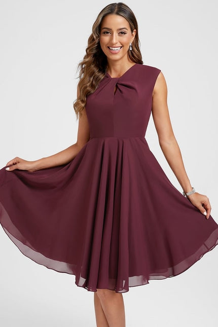 Robe Trapèze Émeraude Volante