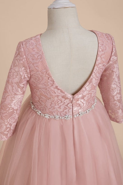 Robe Trapèze Pendule Rosée - gallery 4