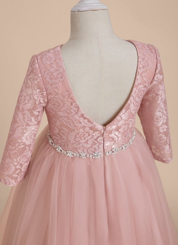Robe Trapèze Pendule Rosée - gallery 4