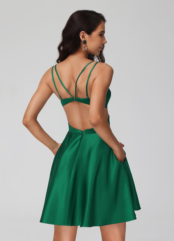 Robe Trapèze Nuit Satinée - gallery 5