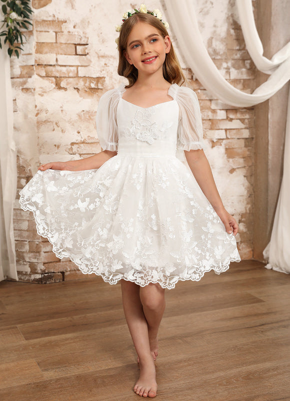 Robe Trapèze Fille Mariage Éclat
