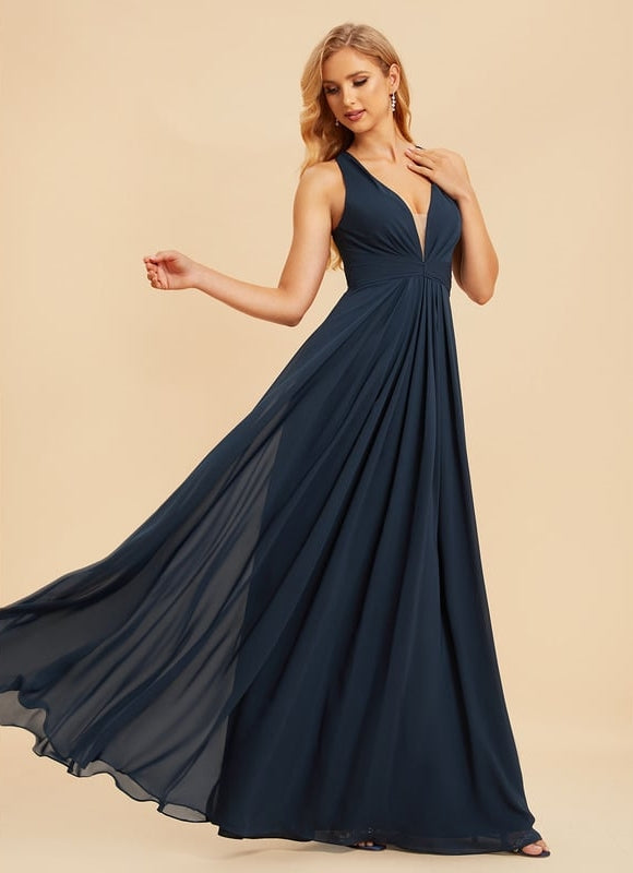 Robe Trapèze Mousseline Fendue