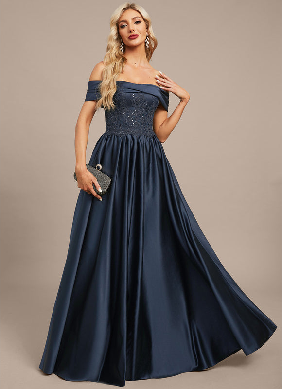 Robe Trapèze Nuit Sombre Élégante - gallery 5