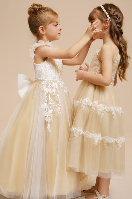 Robe Trapèze Rêve Doré Éthéré - gallery 3