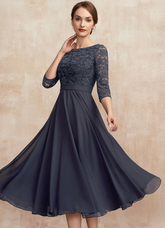 Robe Trapèze Éclat De Velours - gallery 4