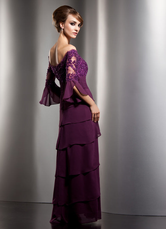 Robe Trapèze Sérénade Améthyste - gallery 2