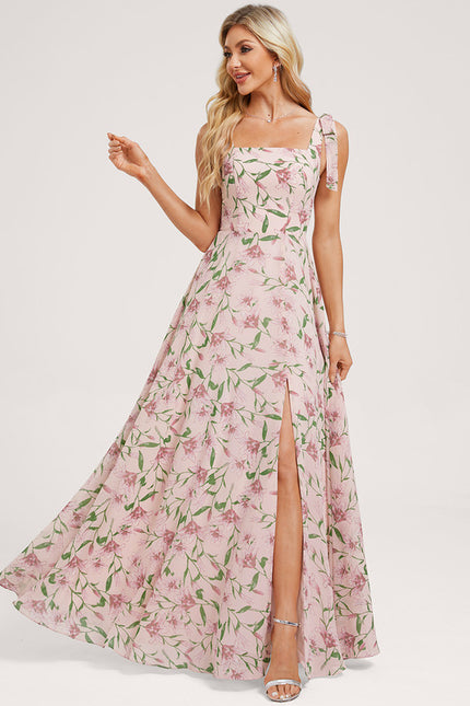 Robe Trapèze Élégante Vert Clair - gallery 1