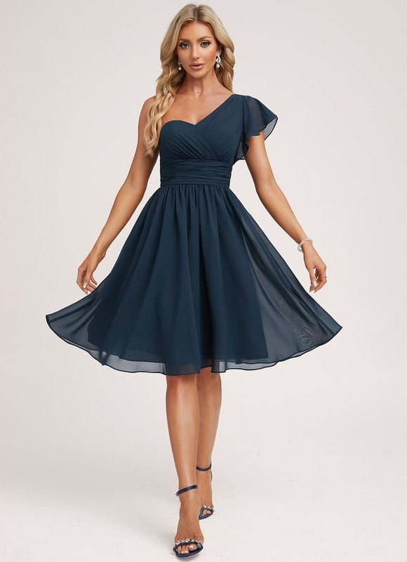 Robe Trapèze Chic Asymétrique - gallery 2