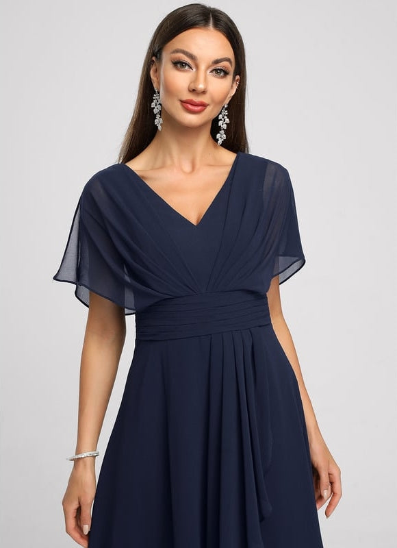 Robe Trapèze Flottante Verte - gallery 4