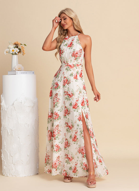 Robe Trapèze Fleurie Élégante