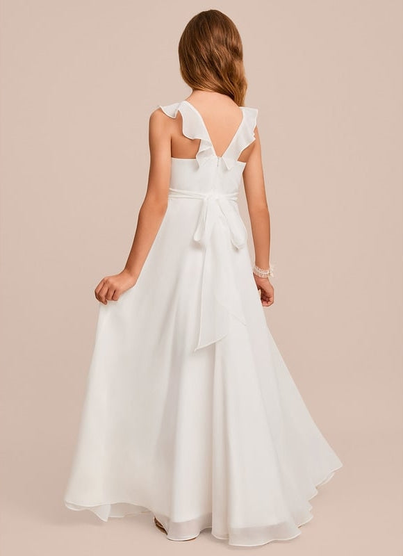 Robe Trapèze Bleu Doux Éclat - gallery 6