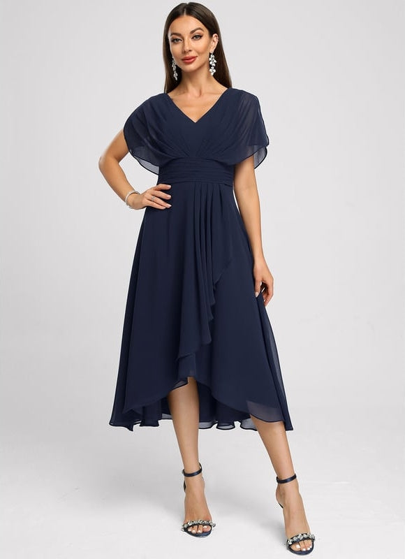 Robe Trapèze Flottante Verte - gallery 2