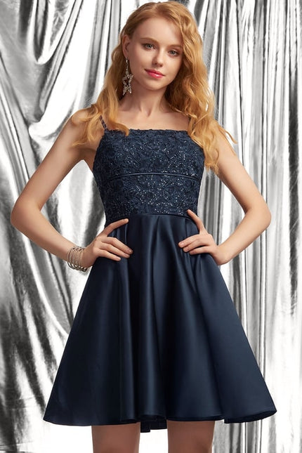Robe Trapèze Rêve Rosé Satiné - gallery 1