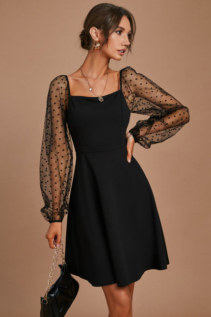 Robe Trapèze Couture Transparente - gallery 2
