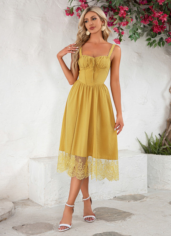 Robe Trapèze Jaune Douceur - gallery 1