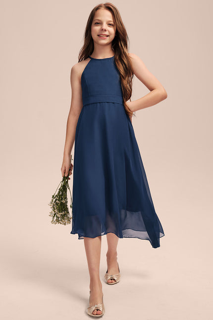 Robe Trapèze Aérienne Azur - gallery 4
