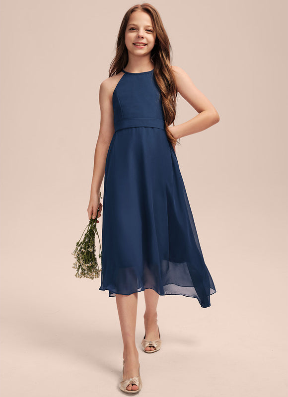 Robe Trapèze Aérienne Azur - gallery 4
