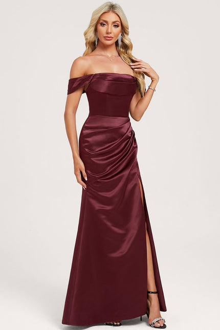Robe Trapèze Bordeaux Chic - gallery 2