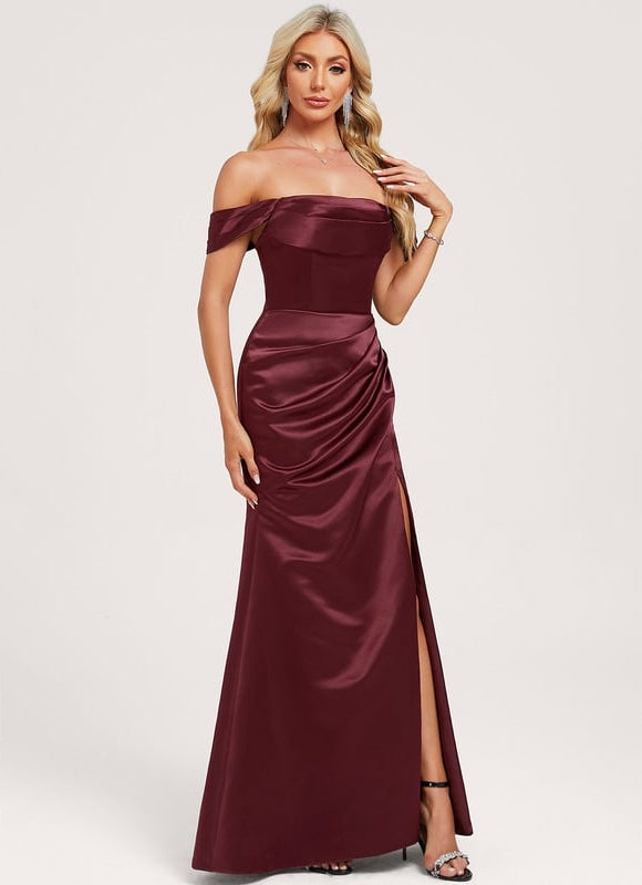 Robe Trapèze Bordeaux Chic - gallery 2
